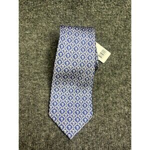 JIM THOMPSON Elephant Pattern Silk Jacquard Neck Tie Blue NWT